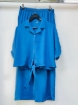 Picture of Womens Front-Tie Shit and Wide-Leg Pants Set