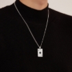 Picture of Trendy Ace of Hearts & Spades Titanium  Steel Pendant Necklace