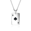 Picture of Trendy Ace of Hearts & Spades Titanium  Steel Pendant Necklace