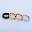 Picture of Simple Stainless Steel Double-Beveled Glossy Mirror Couple Ring