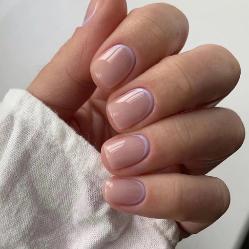 Picture of Small Fresh Purple Edge French Press-On Nails