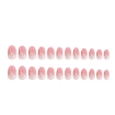 Picture of Gradient Pink French Ice Transparent Press-On Nails – Pure Desire Collection